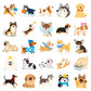 Cute Hand-Drawn Dog Stickers Pack