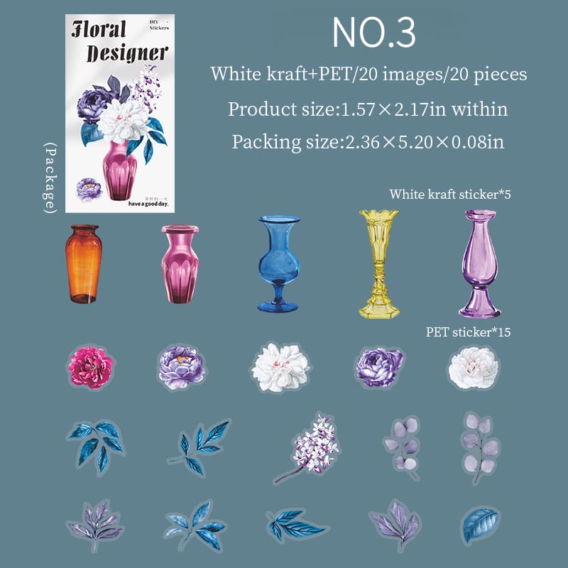 Floral Arrangement Sticker Pack
