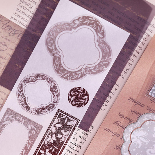 Die-Cut Floral Border PET/Washi Tape