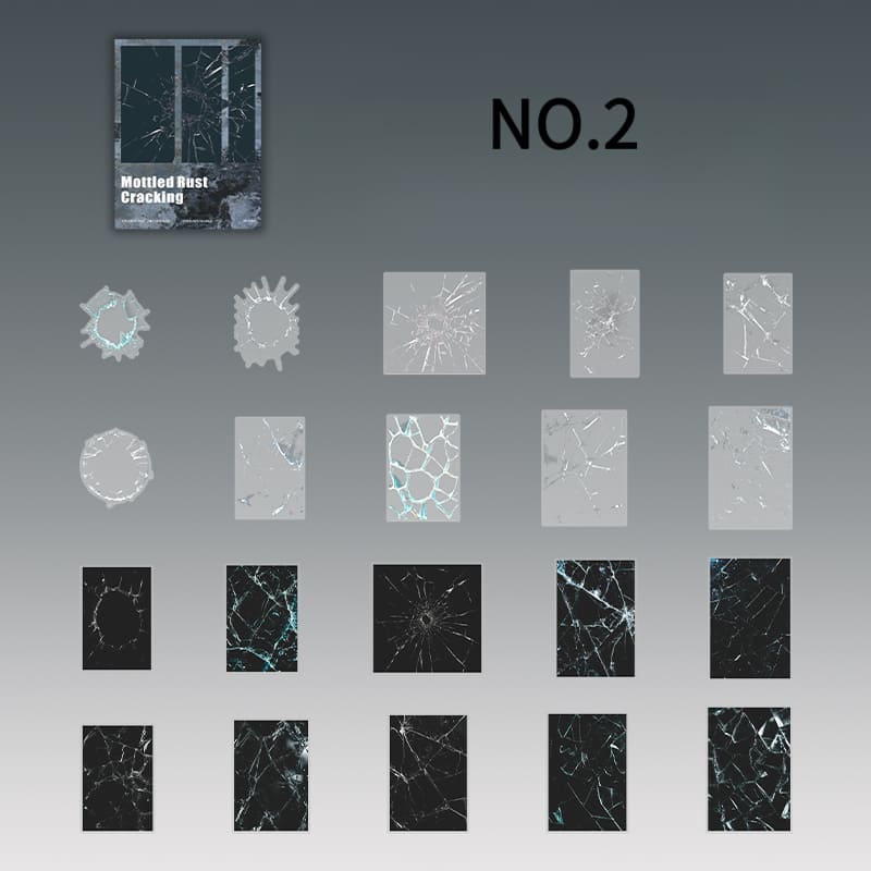 Cracked & Distressed Stickers Pack