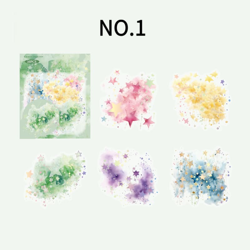 Watercolor Wash Stickers