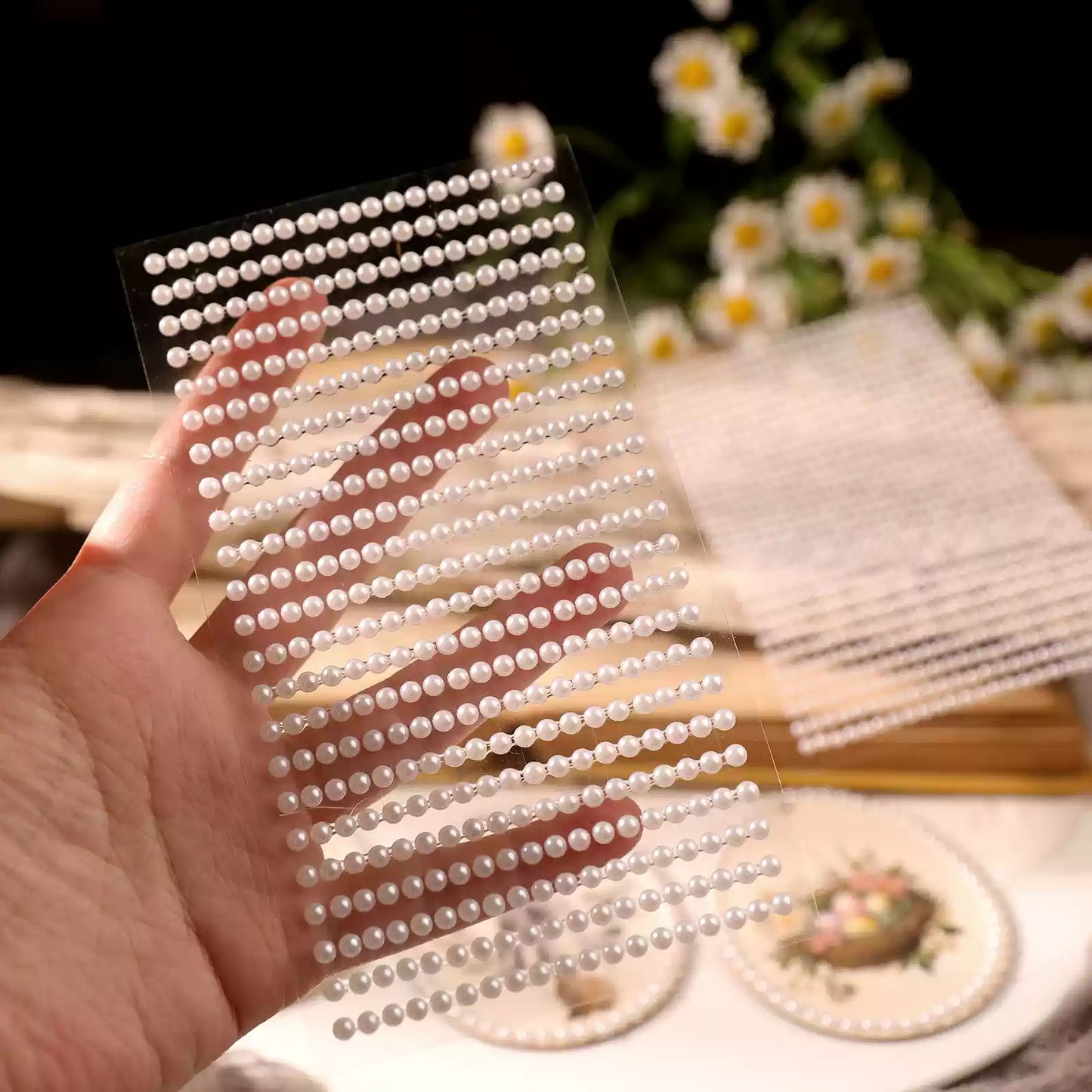 DIY Scrapbook Decorative Pearl Stickers