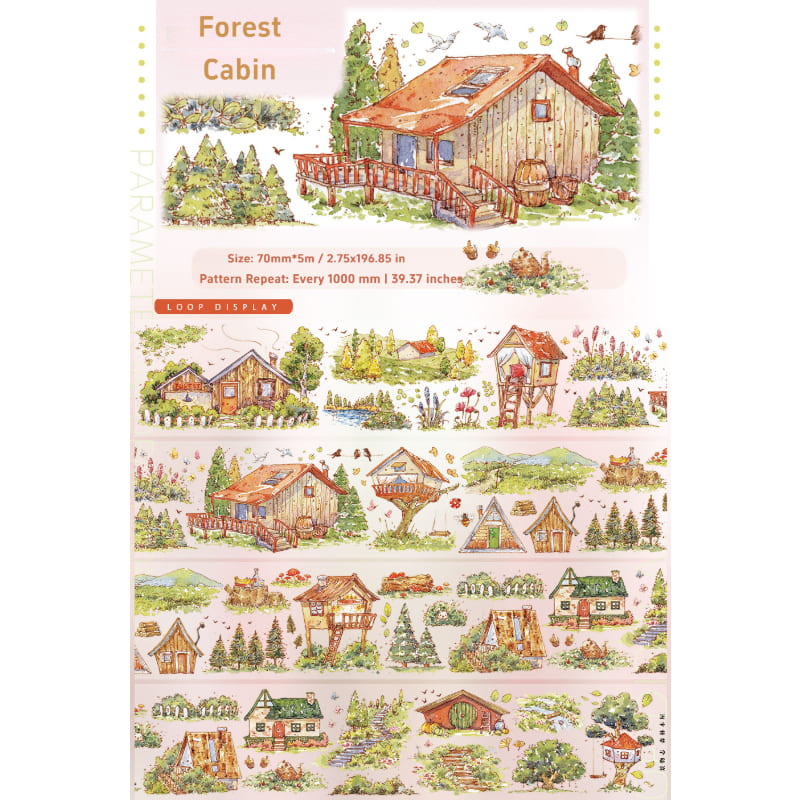 Rustic  Cottage Extra Long Loop Tape