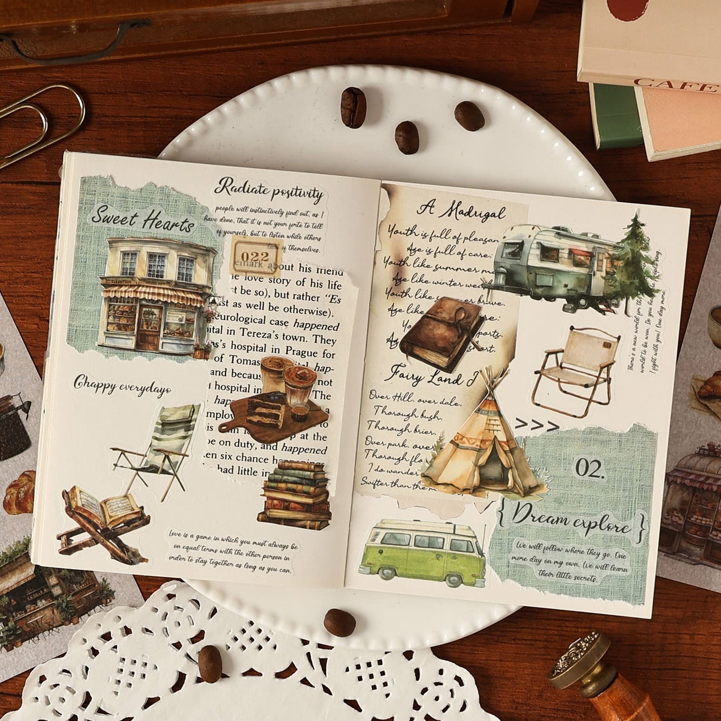 Camping Food Sticker Pack