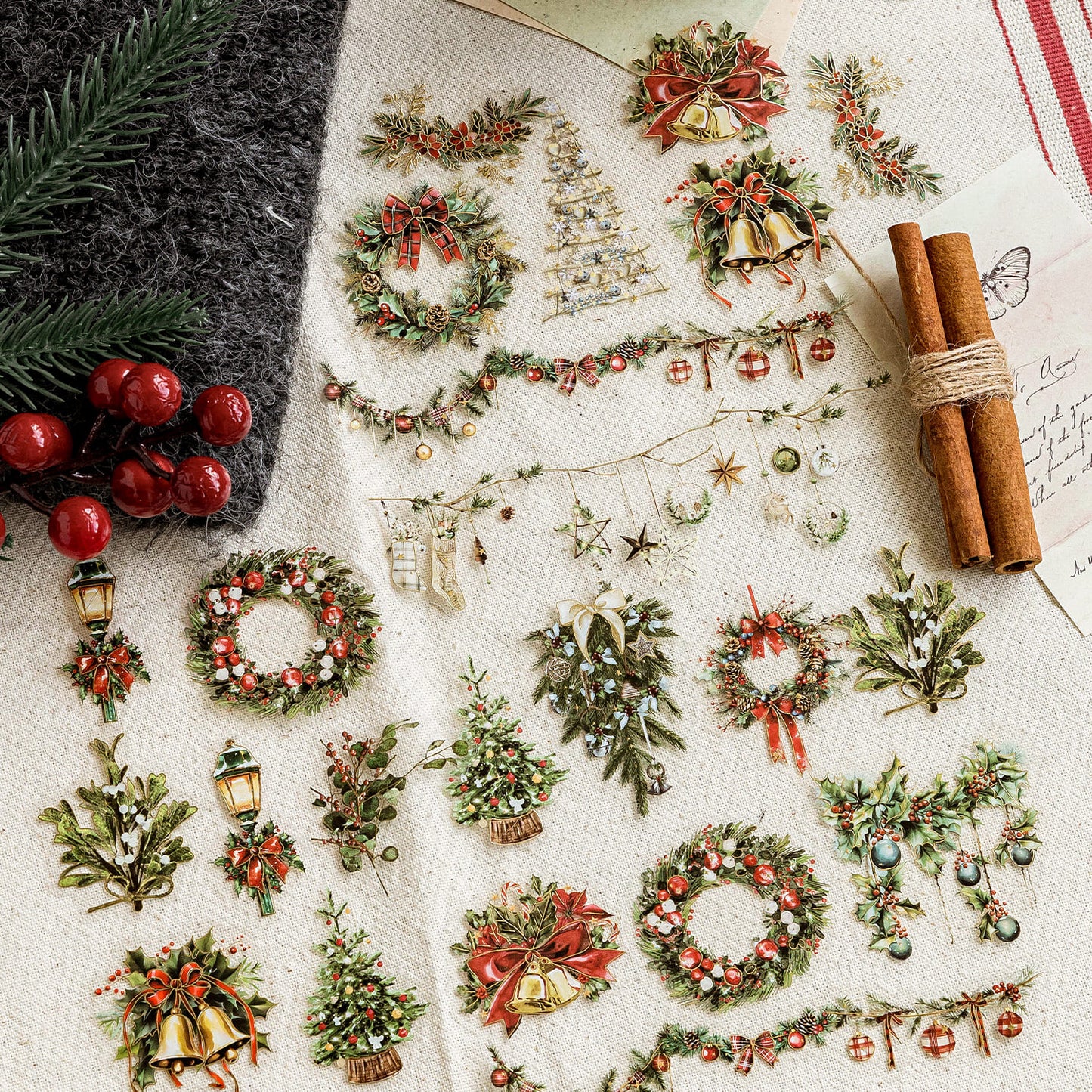 30PCS Christmas-themed Stickers