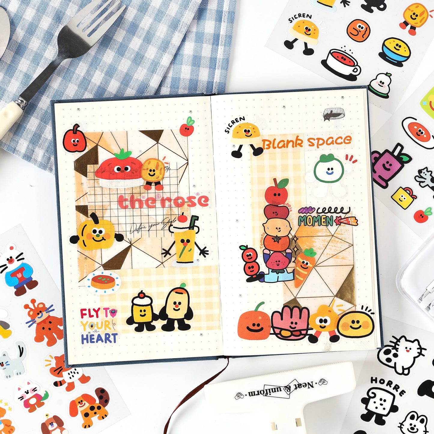 Whimsical Doodle Sticker Set