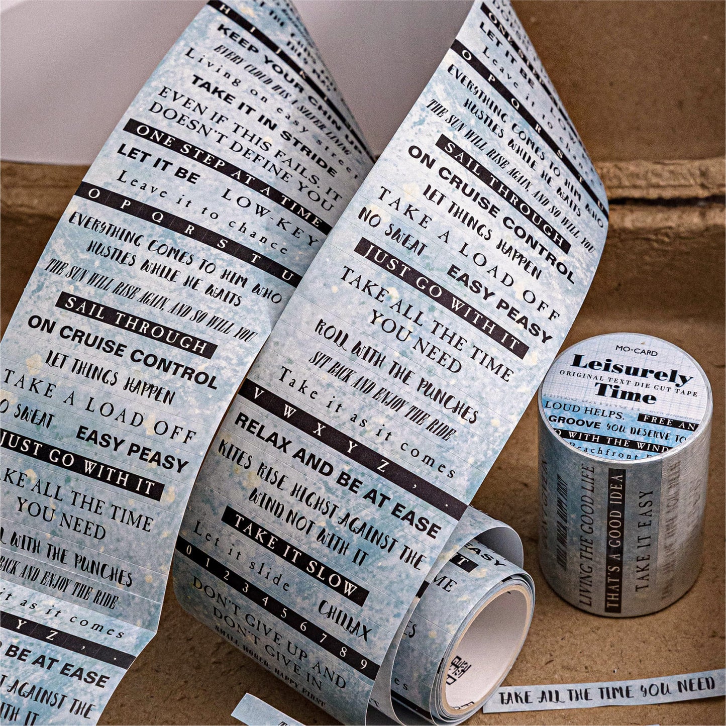 Typography Die-Cut Washi Tape