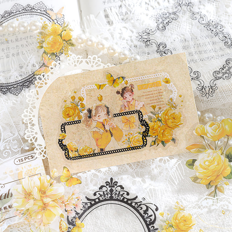 Vintage Lace Border Sticker Pack