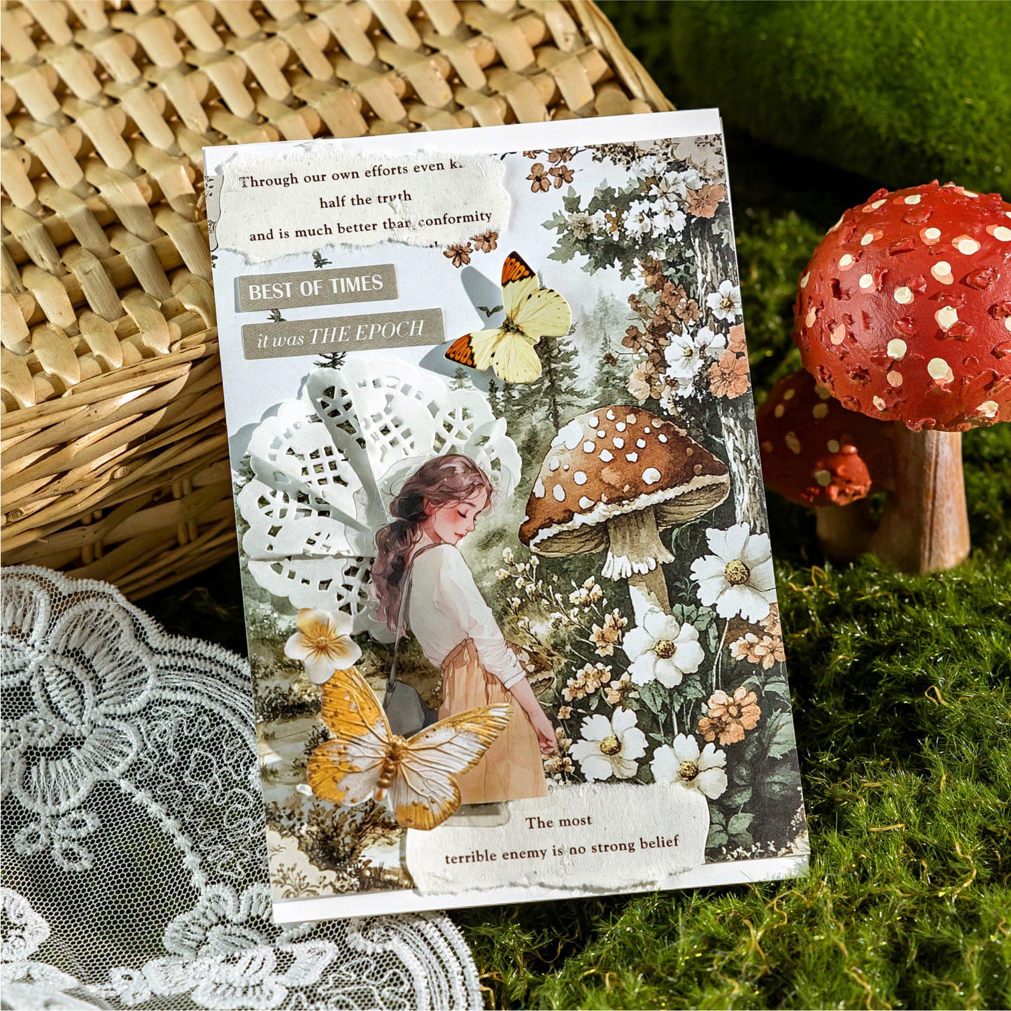 30PCS Nature Theme Scrapbook Paper