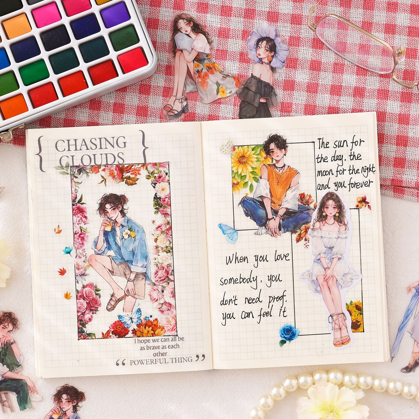 100PCS Character-Themed Stickers