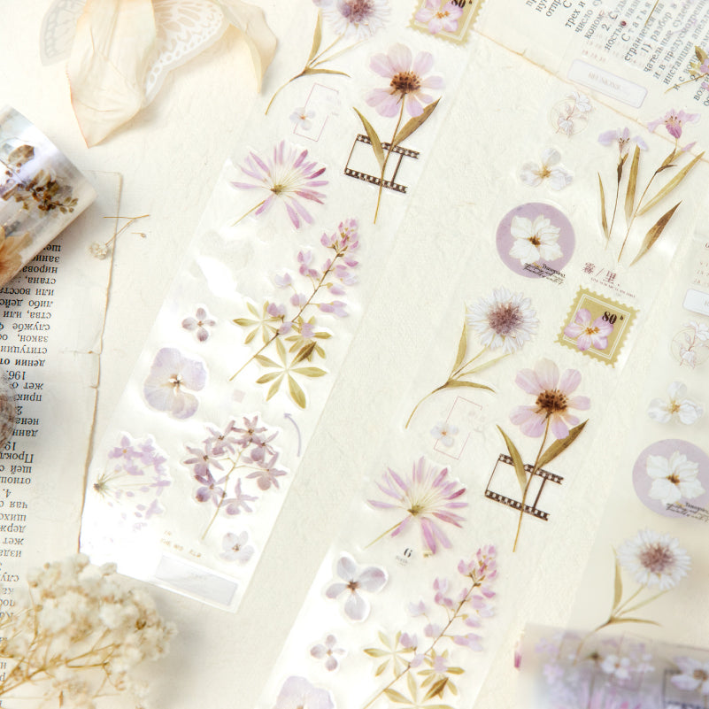 Vintage Botanicals Die-Cut PET Tape