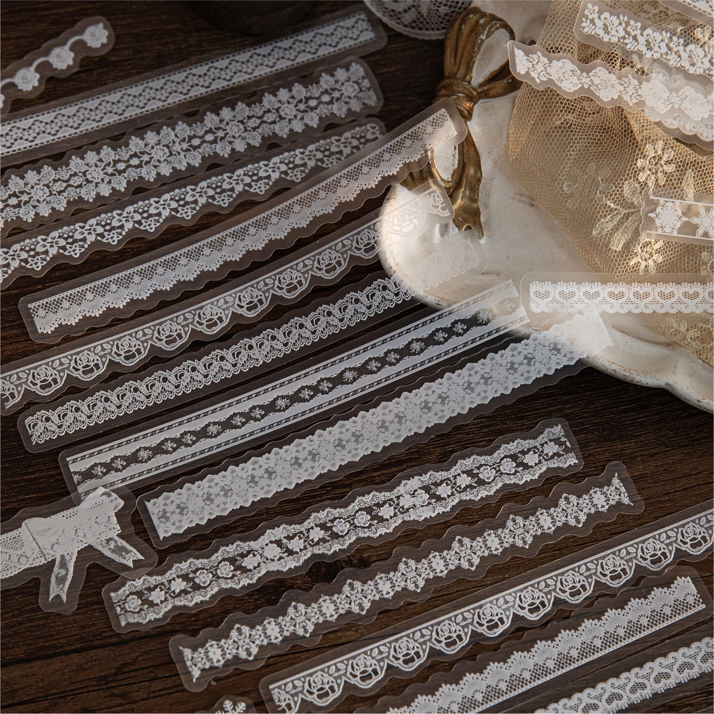 Lace Series PET Sticker Pack