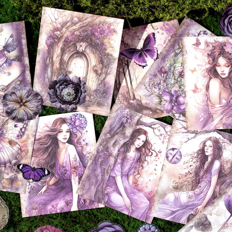Vintage Floral Character Material Pack