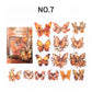 Butterfly autumn hard card sticker