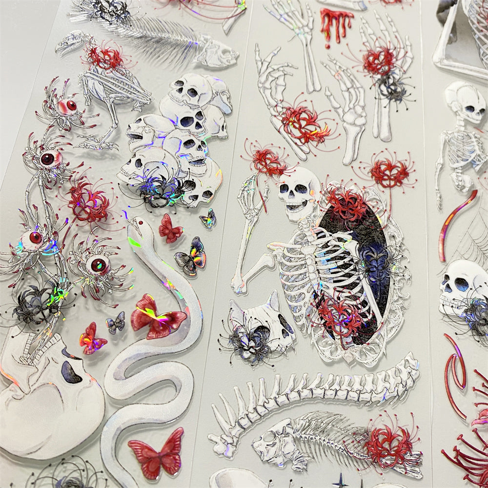 6cm*100cm Skull One Cycle PET Tape