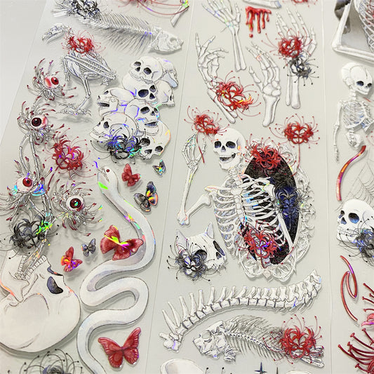 6cm*100cm Skull One Cycle PET Tape