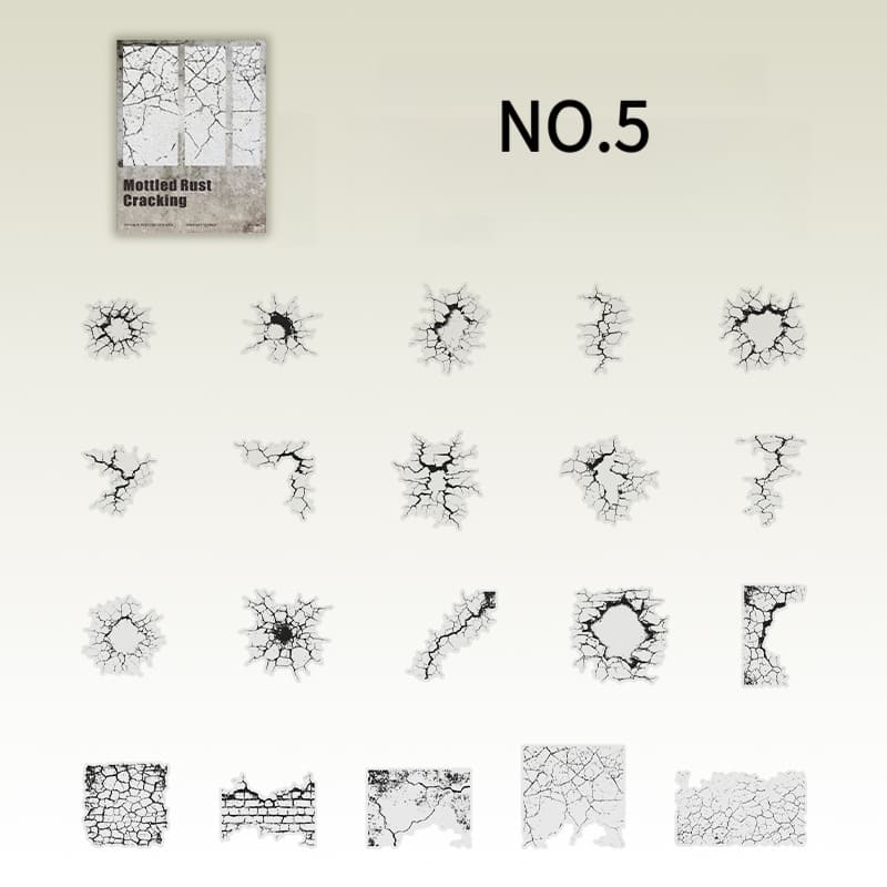 Cracked & Distressed Stickers Pack