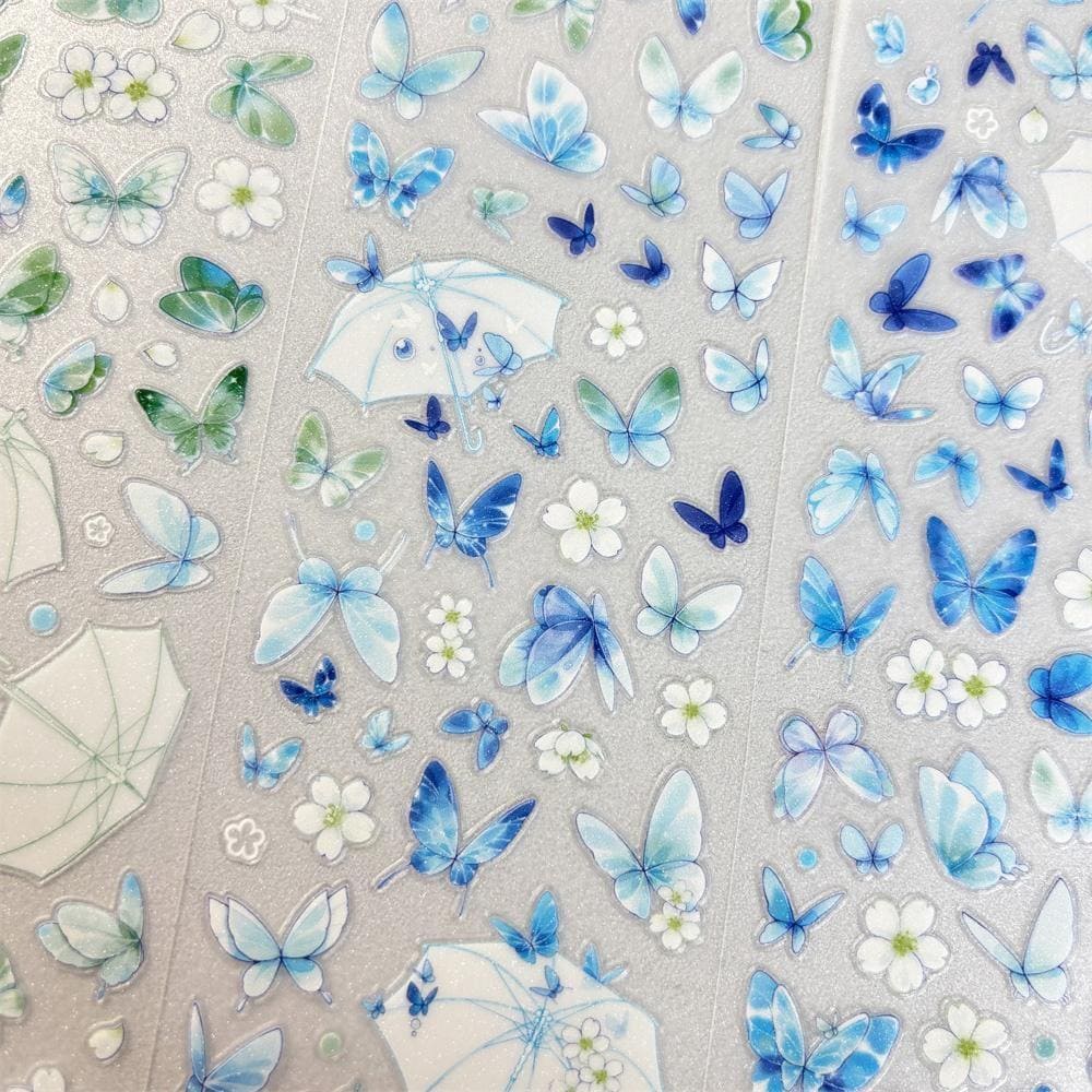 Die-Cut Fluttering Butterflies One Cycle PET Tape