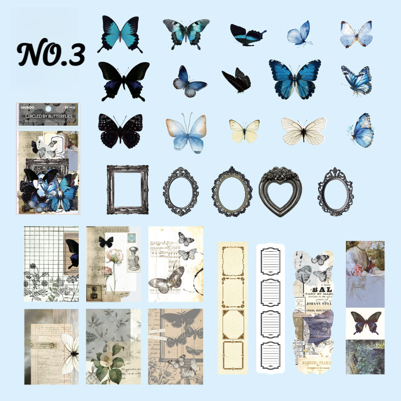 50PCS Nature's Scrapbook Kit