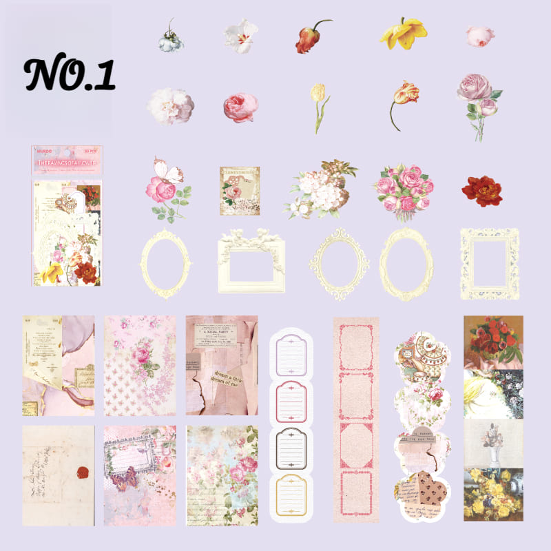 50PCS Nature's Scrapbook Kit