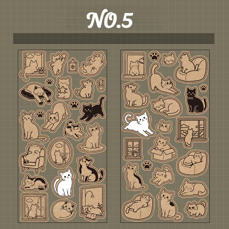 Adorably Cute Cat Stickers