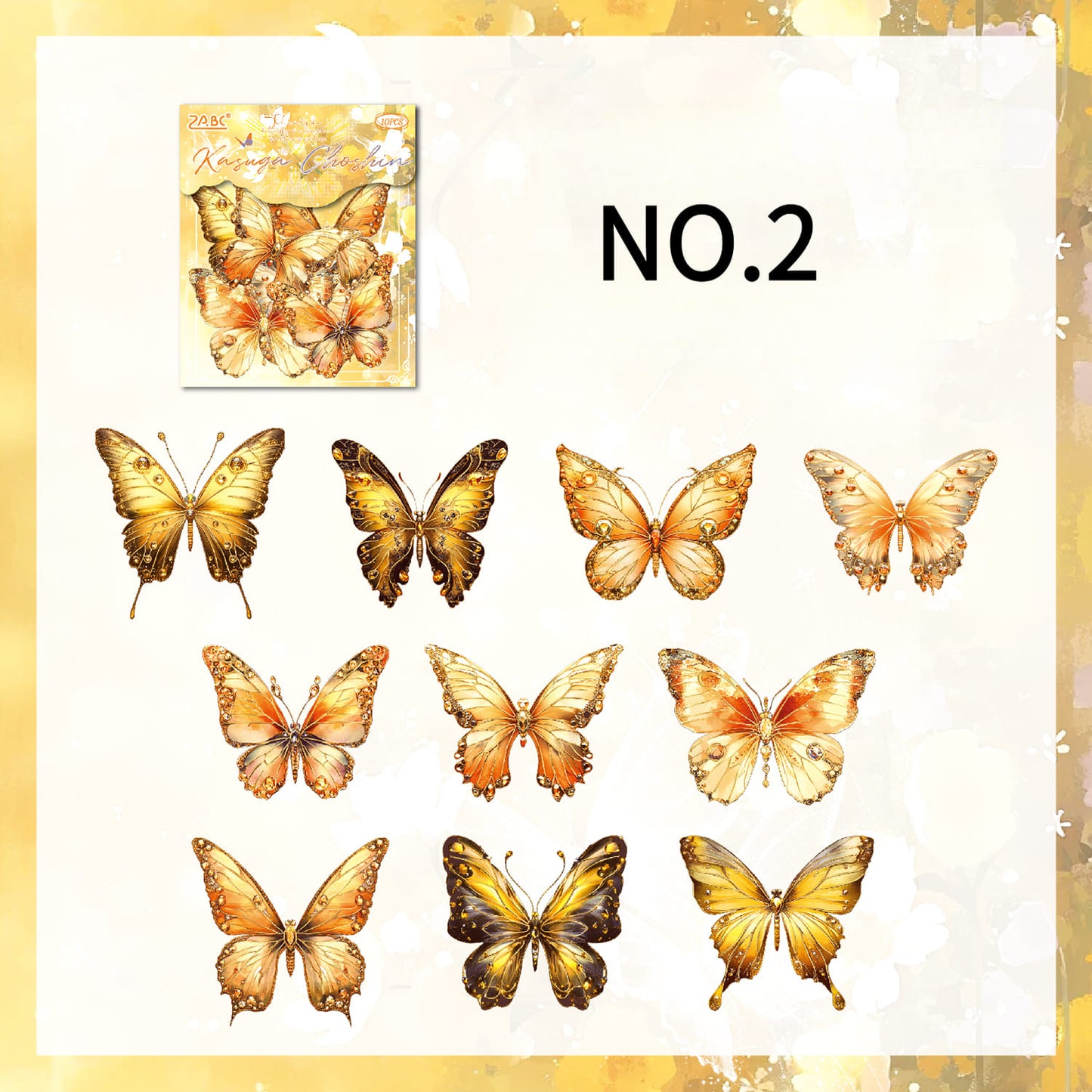 Butterfly PET Stickers