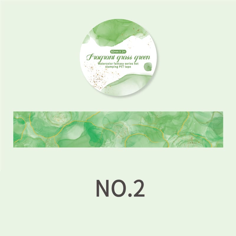 Watercolor Wash PET Tape Collection