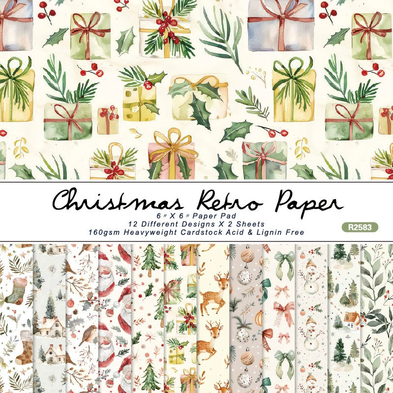 Christmas Scrapbook Paper - Collection 3
