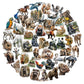 Animal stickers pack – 50PCS cute journaling and scrapbooking set