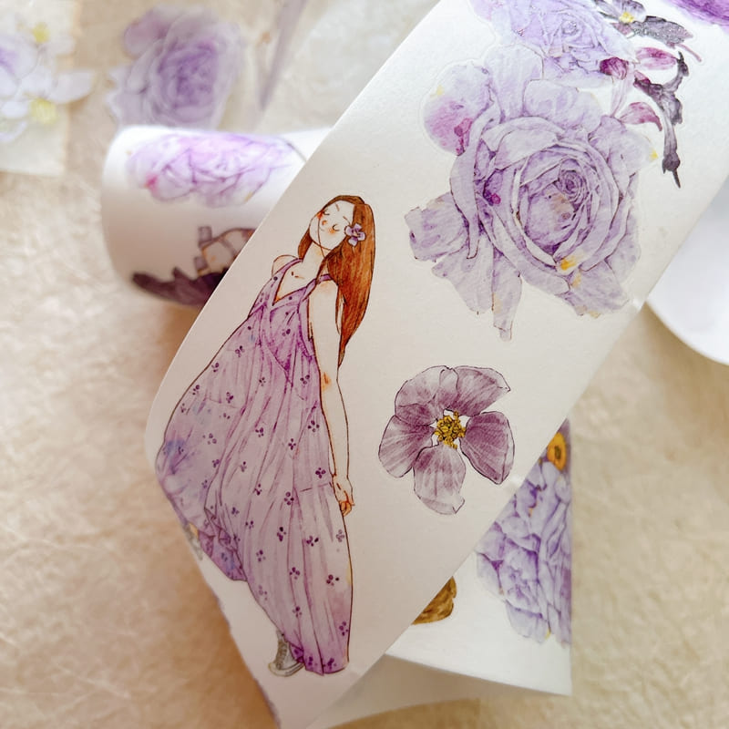 6cm*166cm Purple Girl Tape