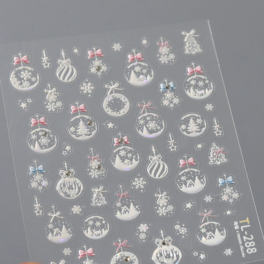 Christmas Theme Mini Decor Stickers
