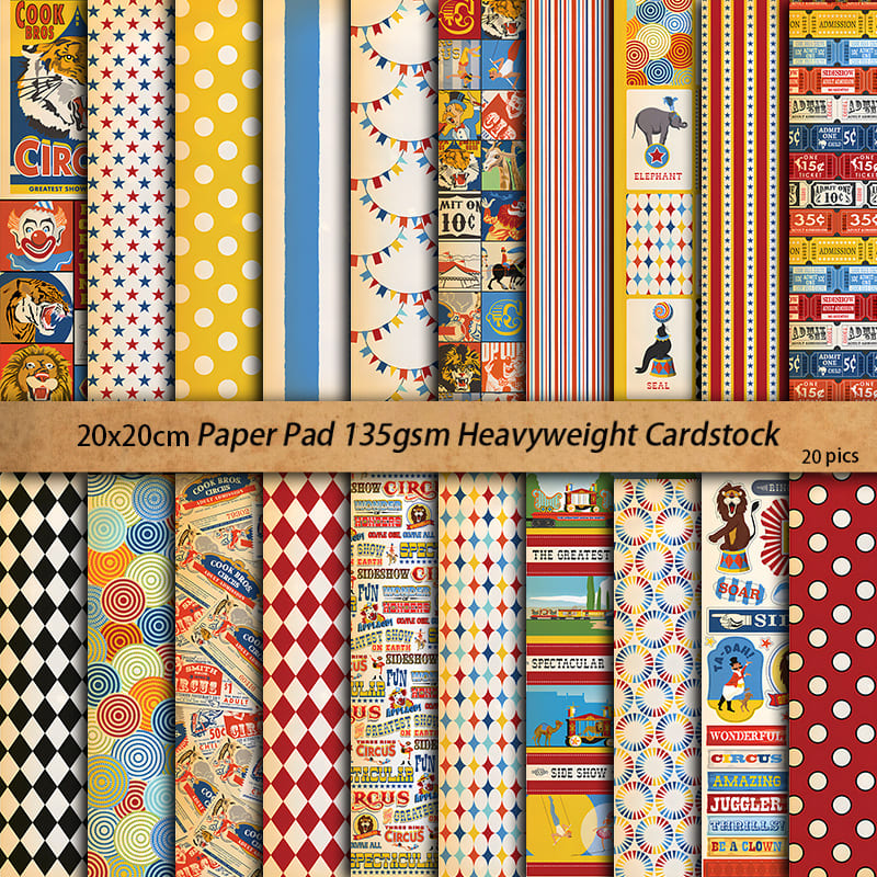 Storybook Circus Scrapbook Paper
