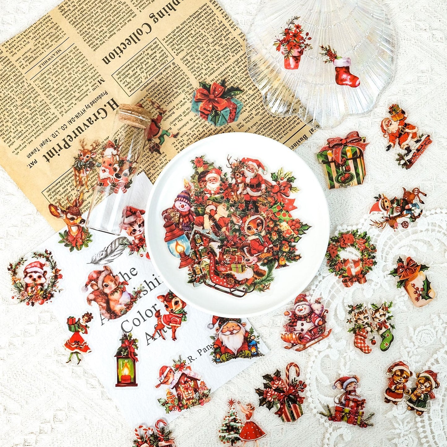50PCS Christmas Stickers Pack