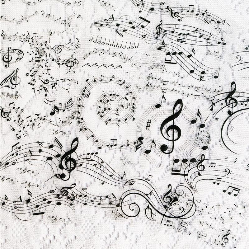Music Note & Film Frame One Cycle PET Tape