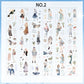 Die-Cut Character PET Tape Set