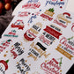 2PCS Christmas Phrase Transfer Stickers