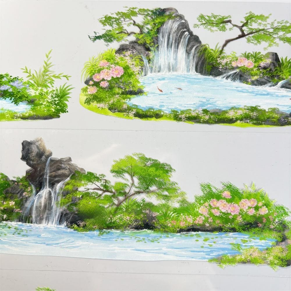 One Cycle Rocky Stream & Blossoms PET Tape