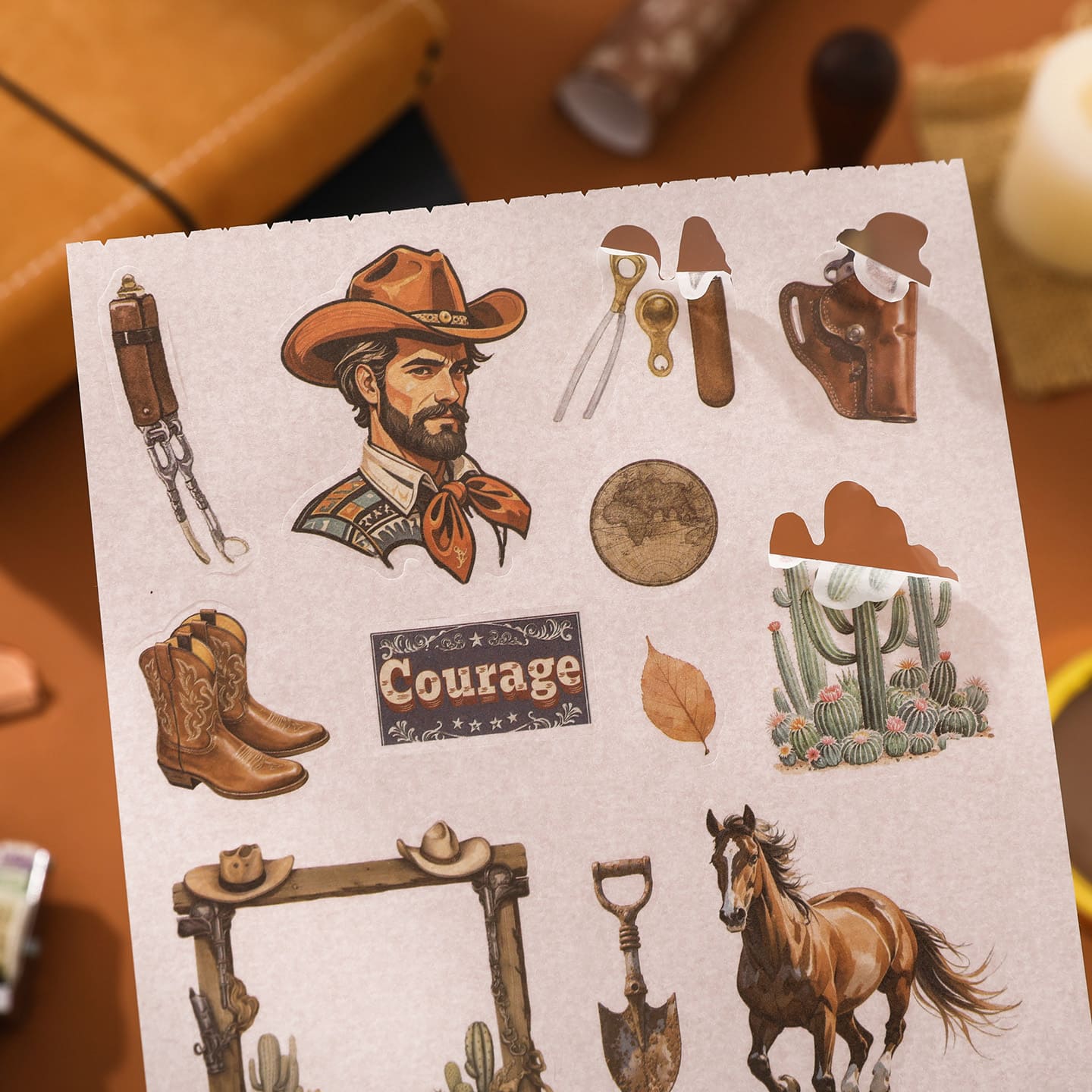 Western Cowboy Sticker Book