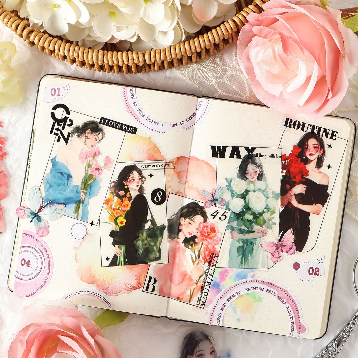 Elegant Ladies PET Stickers