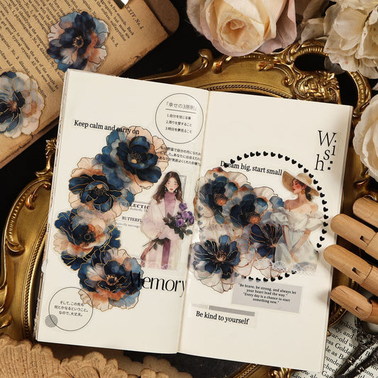 Holographic Foil Flower PET Stickers