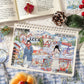 Winter landscape large sticker for journaling inspiration