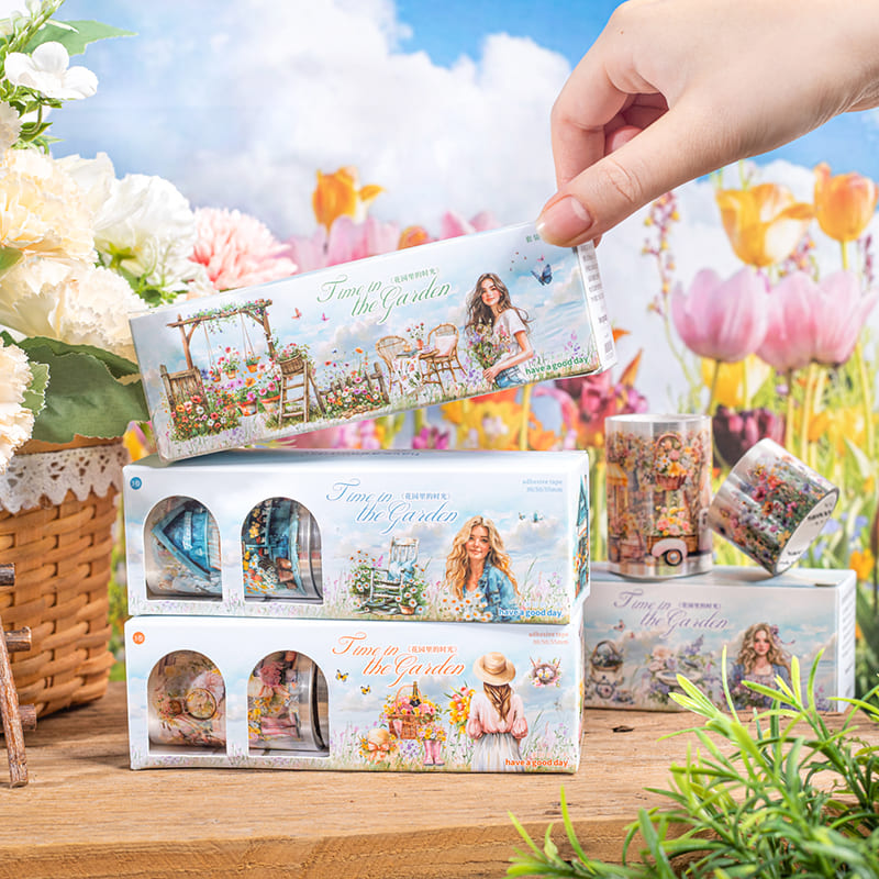 3PCS Floral Theme PET Tape