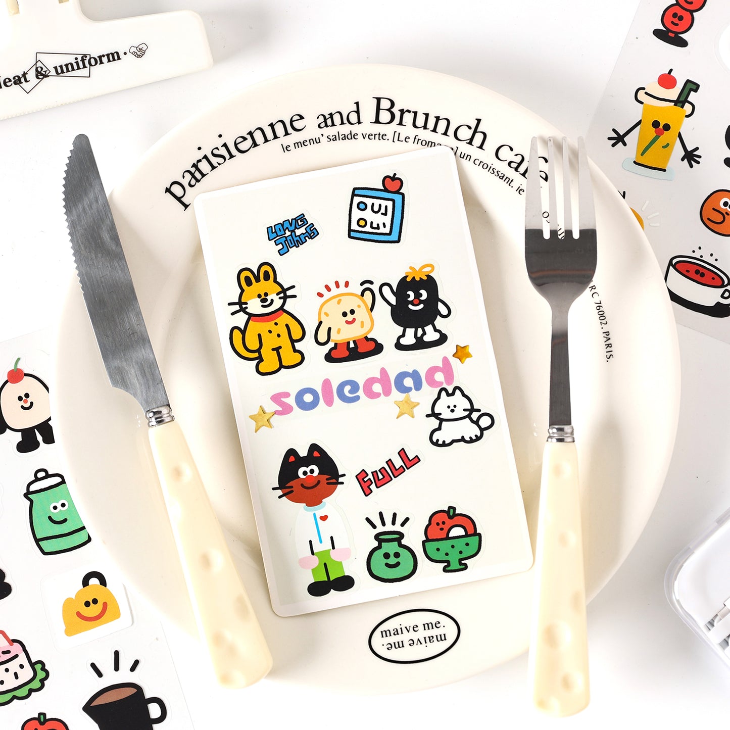 Whimsical Doodle Sticker Set