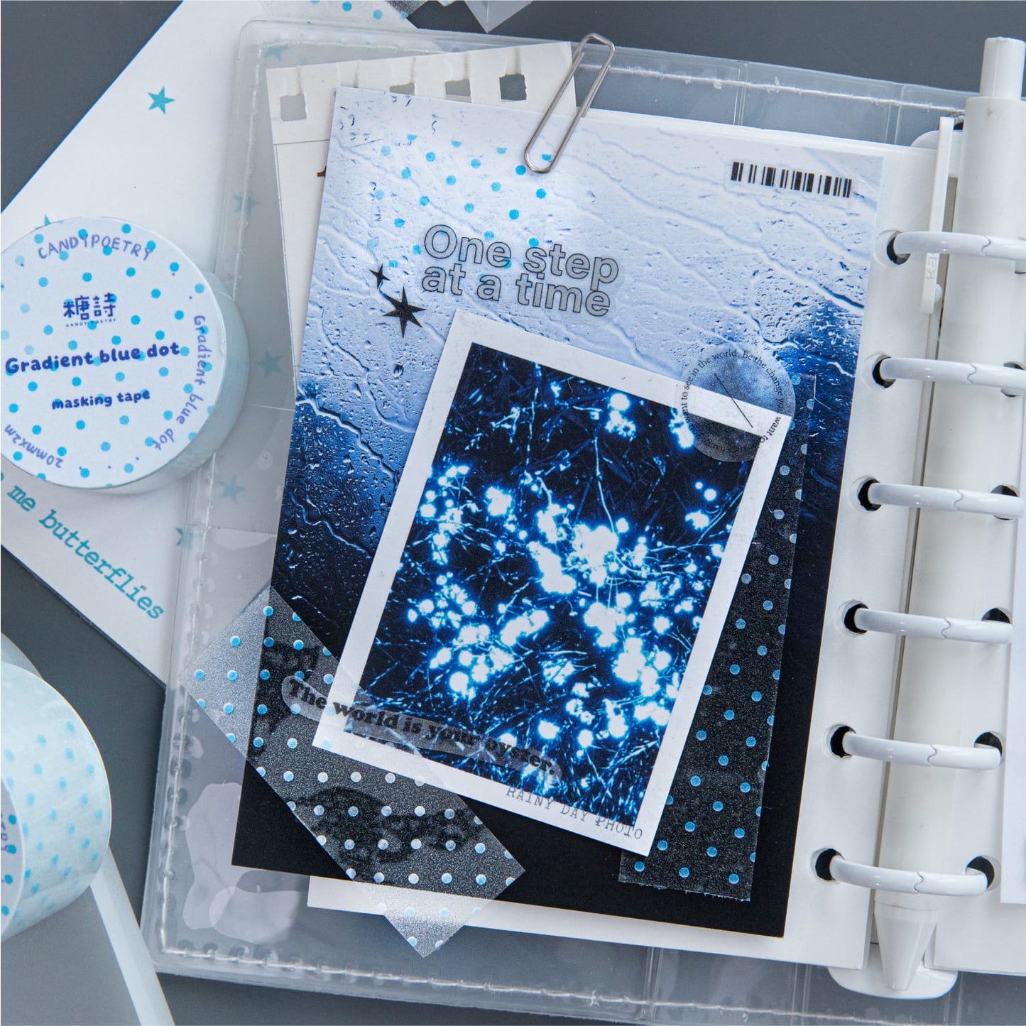 Glitter Transparent PET Tape