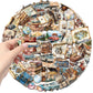 50PCS Vintage Travel Sticker Pack
