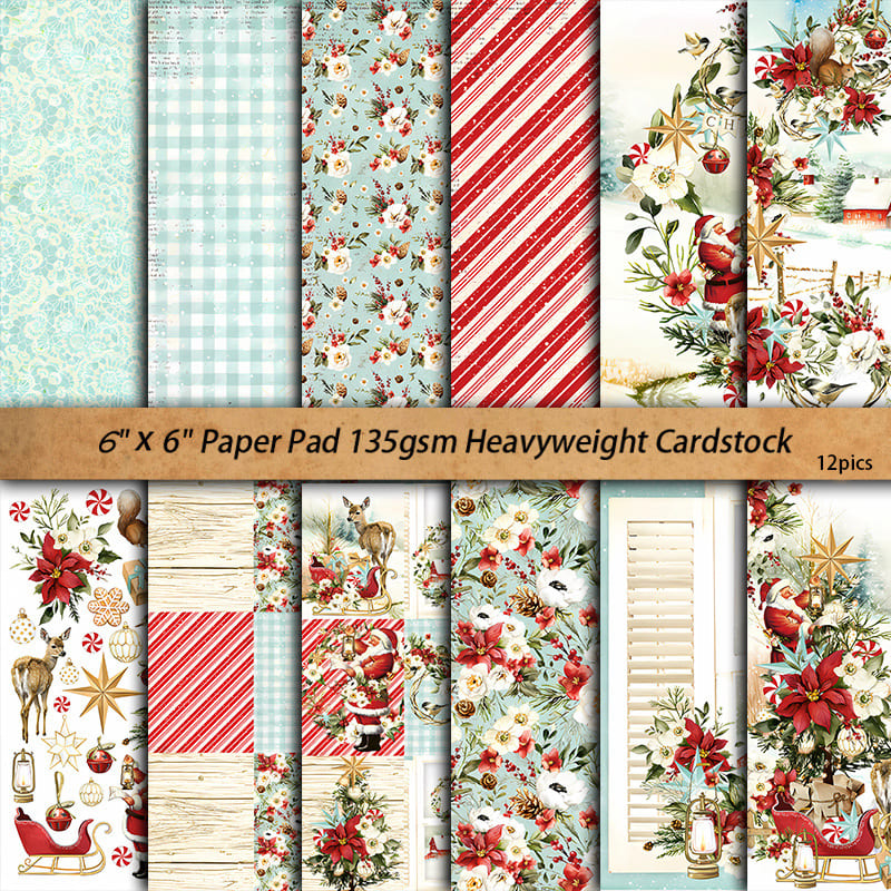Christmas Scrapbook Paper - Collection 2
