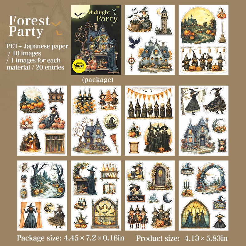 Midnight Party-Themed Sticker Book