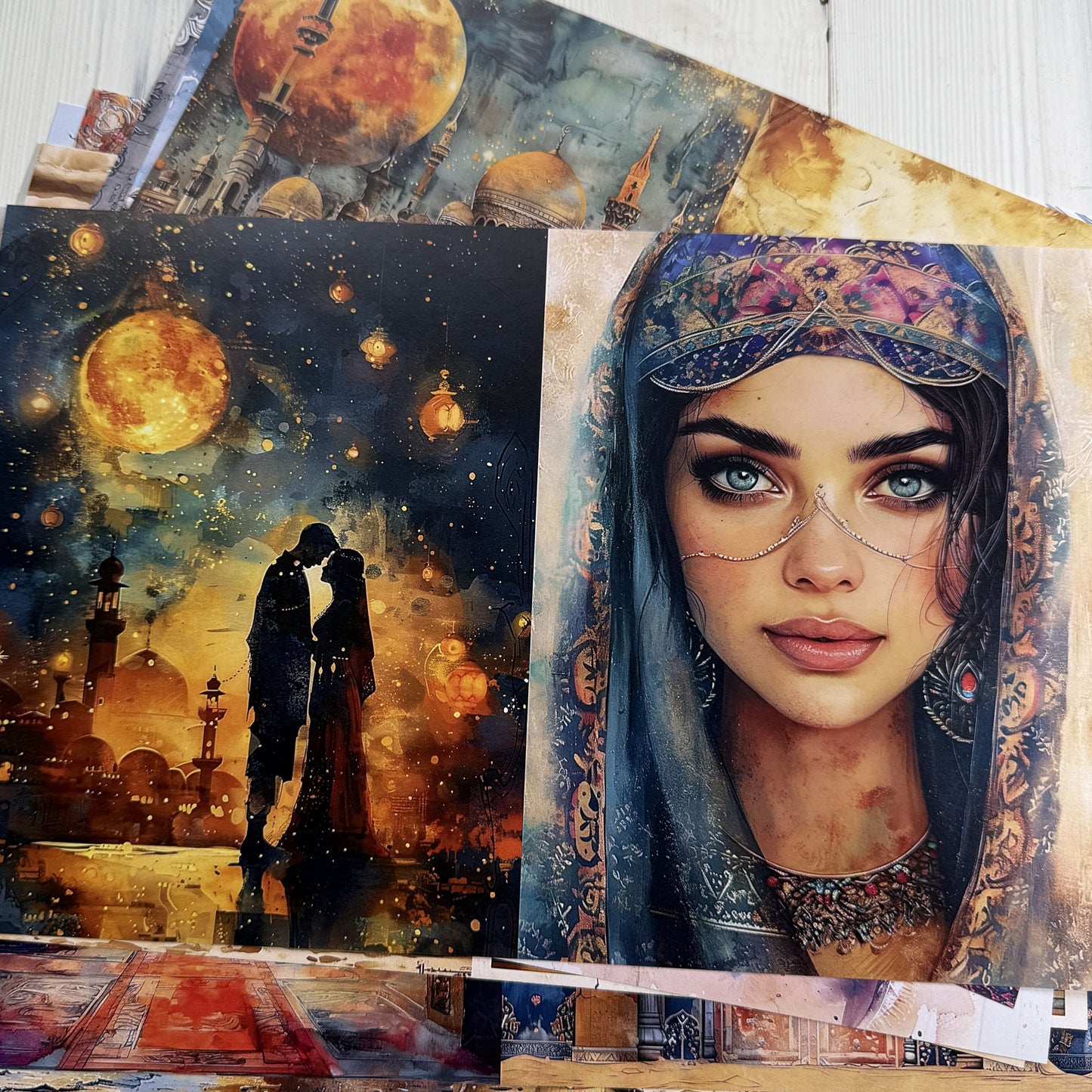 Arabian Nights Theme Scrapbook Paper