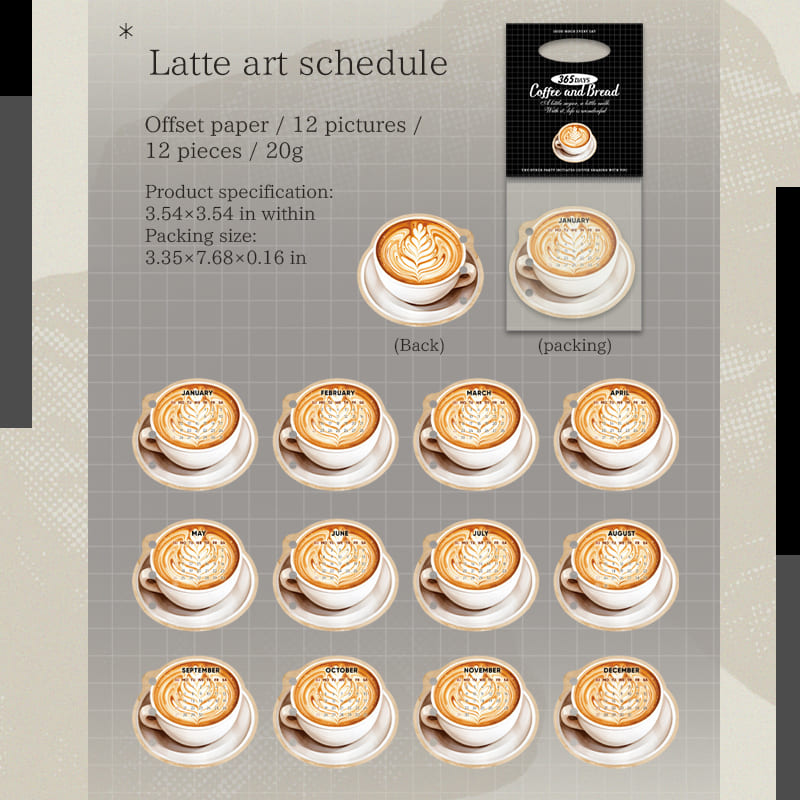 Coffee & Bakery Themed Memo Pad