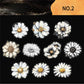 White Floral Stickers